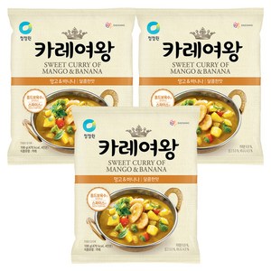 카레여왕 망고 앤 바나나 달콤한맛, 108g, 3개