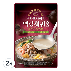 차오차이 백탕 훠궈 소스, 120g, 2개