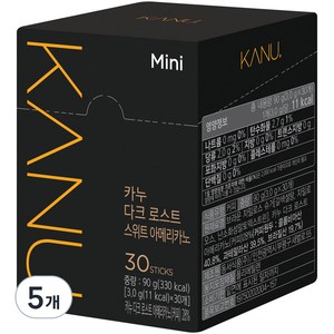 카누 다크 로스트 스위트 아메리카노 미니, 3g, 30개입, 5개, 3g