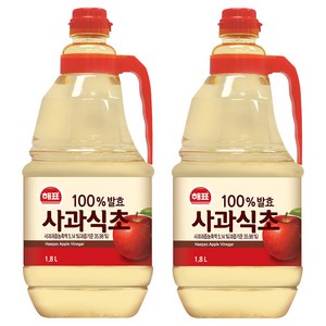 해표 사과식초, 1.8L, 2개