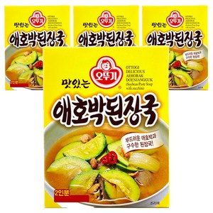 오뚜기 맛있는 애호박 된장국, 36g, 4개