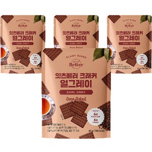 잇츠베러 크래커 얼그레이맛, 45g, 4개