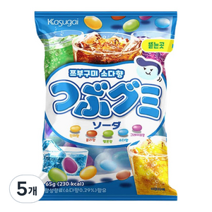 카수가이 쯔부구미 소다향, 65g, 5개