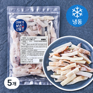 어보선 국내산 순살 오징어 몸통채 (냉동), 300g, 5개