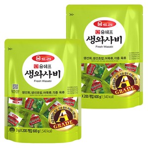 움트리 생와사비, 3g, 400개