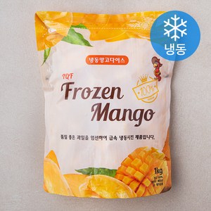 골드 망고 다이스 (냉동), 1kg, 1개