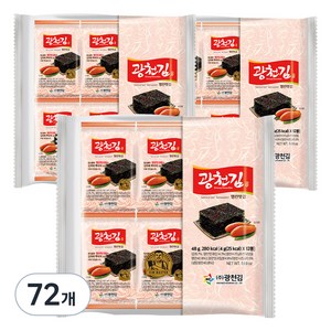 광천김 광천 명란맛 김, 4g, 72개