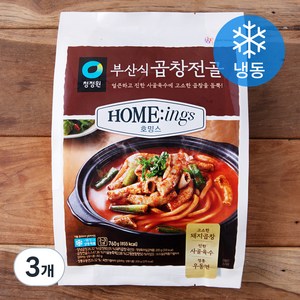 청정원 호밍스 부산식 곱창전골 (냉동), 760g, 3개