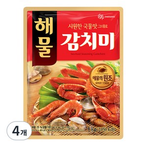 대상 해물 감치미 조미료, 1kg, 4개