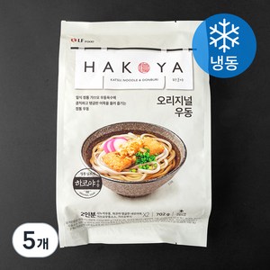 HAKOYA 오리지널 우동 2인분 (냉동), 702g, 5개