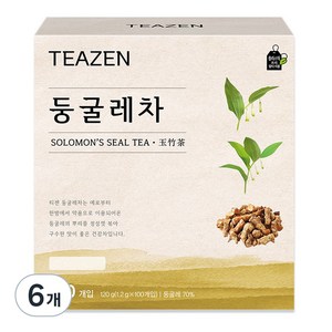 티젠 둥굴레차, 1.2g, 100개입, 6개