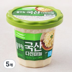 풀무원 다진마늘 용기, 260g, 5개