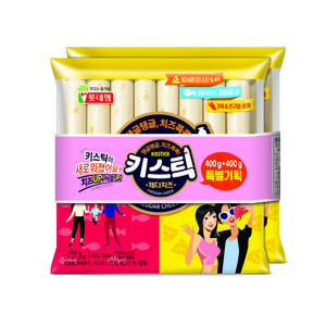 롯데웰푸드 키스틱 체다치즈 소시지, 25g, 32개