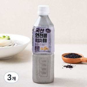 맑은물에 국산 연천콩 흑임자 콩, 500ml, 3개