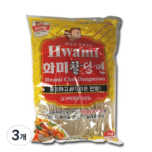 화미 찰당면, 1kg, 3개