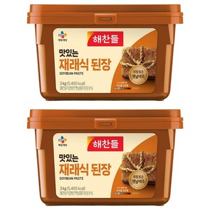 해찬들 맛있는 재래식 된장, 3kg, 2개