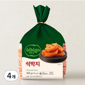 비비고 석박지, 900g, 4개