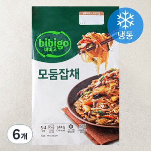 비비고 모둠잡채 3~4인분 (냉동), 644g, 6개