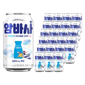 암바사 밀크소다, 345ml, 24개