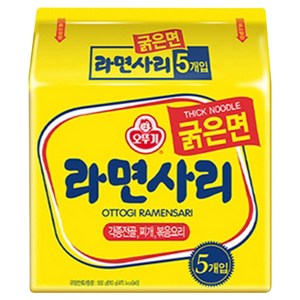 오뚜기 라면사리 굵은면 110g, 5개