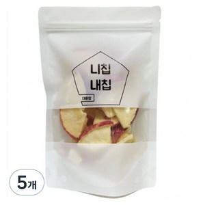 동결건조 과일 달콤하고 바삭한 말린 사과, 60g, 5개