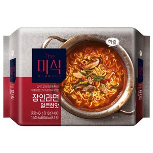 더미식 장인라면 얼큰한맛 116g, 4개