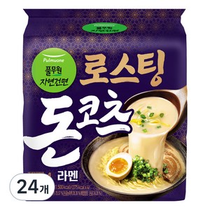 풀무원자연건면 로스팅 돈코츠 라멘 109.5g, 24개