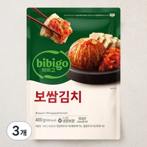 비비고 보쌈김치, 400g, 3개