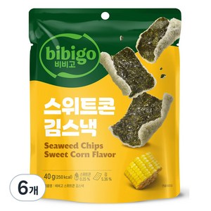 비비고 칩스위트콘, 6개, 40g