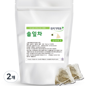 천지가약초 국내산 솔잎차 삼각티백, 1g, 100개입, 2개