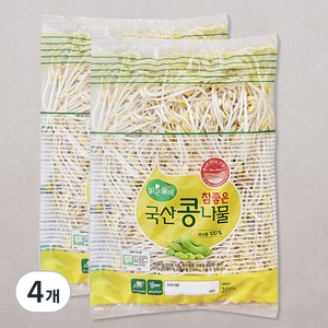 맑은물에 참좋은 국산콩나물, 300g, 4개