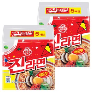 오뚜기 진라면 매운맛 120g, 10개