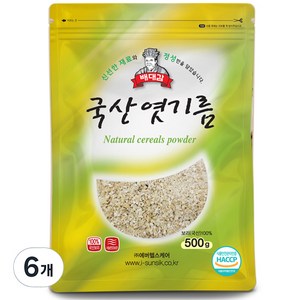 배대감 국산 엿기름, 500g, 6개