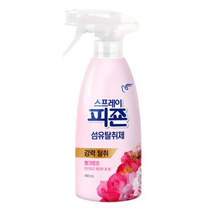 피죤 스프레이 섬유탈취제 핑크로즈 본품, 490ml, 1개