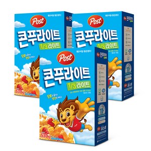 포스트 콘푸라이트 라이트 시리얼, 530g, 3개