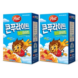 포스트 콘푸라이트 라이트 시리얼, 530g, 2개