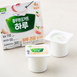 다논 하루 요거트 컵복숭아 4개입, 80g, 1개