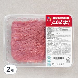 목우촌 프로포크한돈 안심 돈가스용 (냉장), 500g, 2개