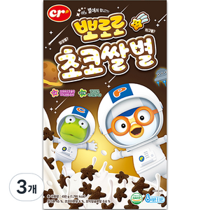 씨알로 뽀로로 초코쌀별 시리얼, 450g, 3개