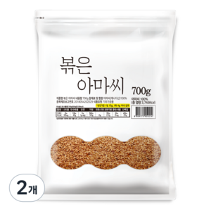 대구농산 볶은 아마씨 봉, 700g, 2개