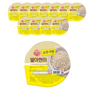 오뚜기 발아현미밥, 210g, 12개