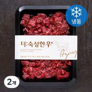 더숙성한우 양지 3등급 국거리용 (냉동), 300g, 2개