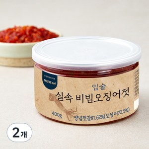 입술 실속 비빔오징어젓, 400g, 2개