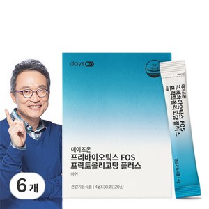 데이즈온 프리바이오틱스 FOS 프락토올리고당 플러스 30p, 120g, 6개