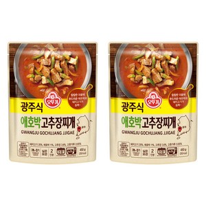 오뚜기 광주식 애호박 고추장찌개, 450g, 2개