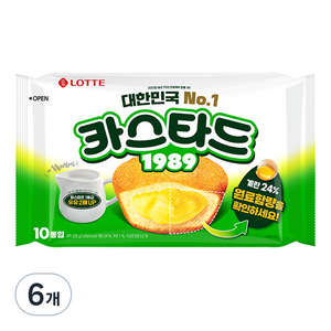 롯데카스타드 오리지널, 230g, 6개