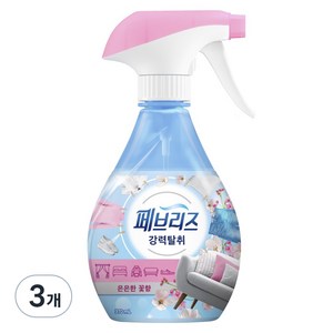 페브리즈 강력 섬유탈취제 은은한 꽃향 본품, 370ml, 3개