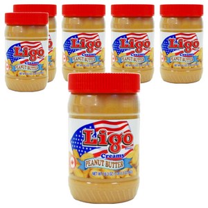리고 땅콩버터잼 크리미, 462g, 6개