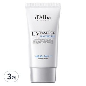 달바 워터풀 에센스 선크림 SPF50+ PA++++, 50ml, 3개