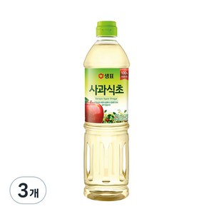 샘표 합성향 없는 사과식초, 900ml, 3개